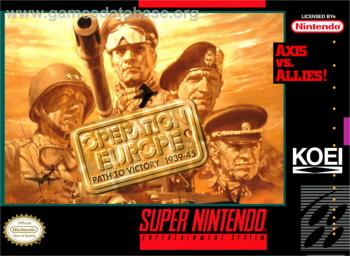 Cover Operation Europe - Path to Victory 1939-45 for Super Nintendo